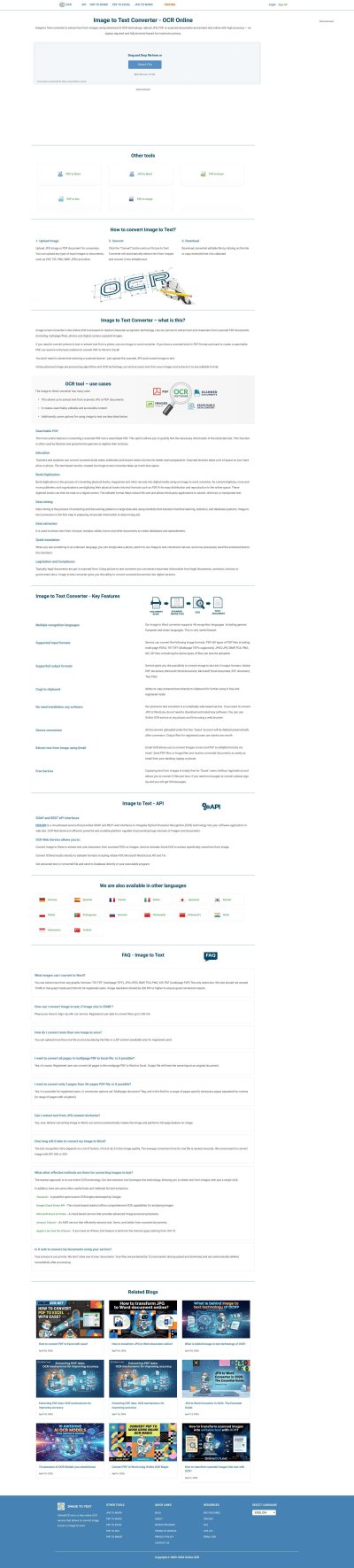 Online OCR