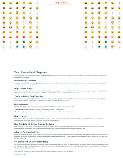 Emoji Combiner