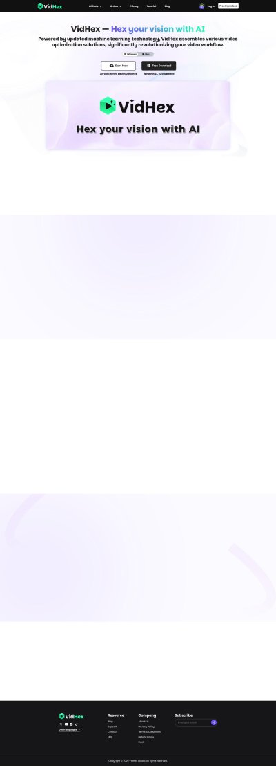 VidHex AI Video Enhancer