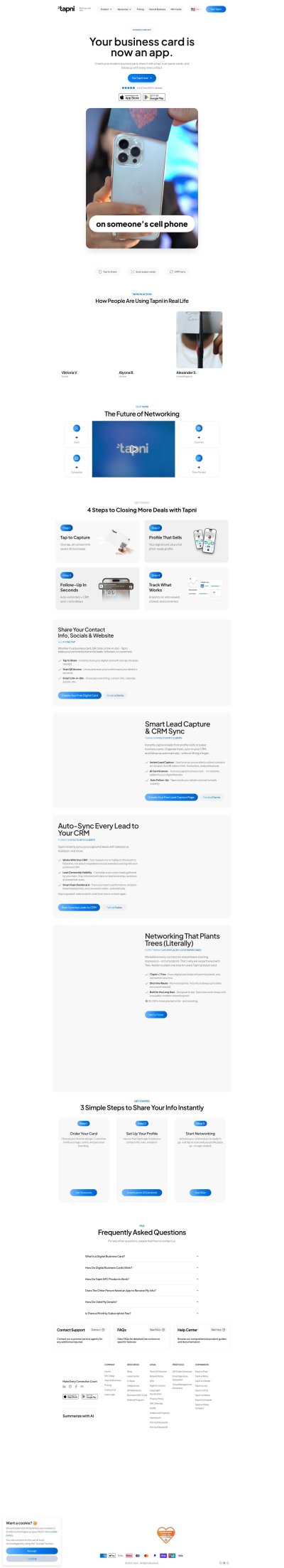 Tapni - Business Card CRM