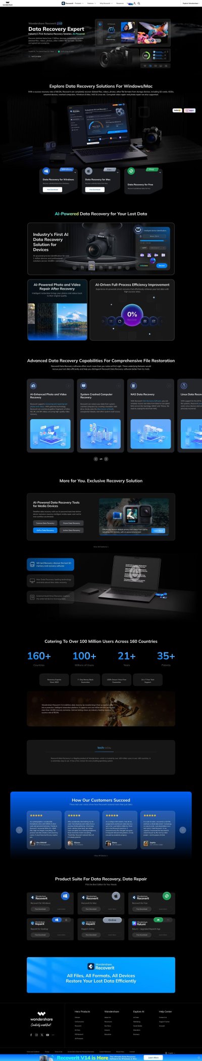 Wondershare Recoverit: AI-Powered Data Recovery & Reconstruction