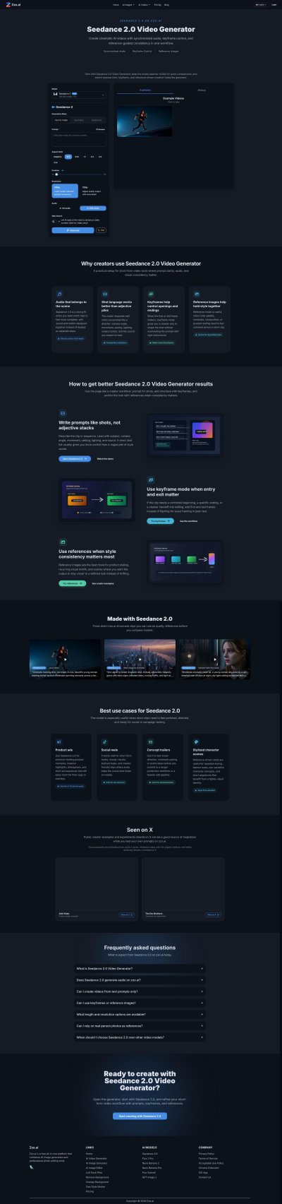 Seedance 2.0 Video Generator