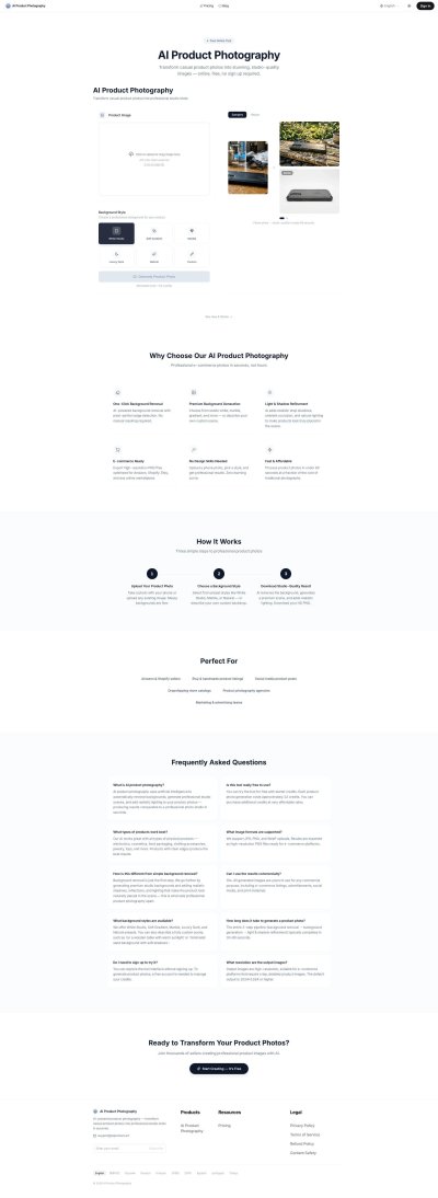 AI Product Photography