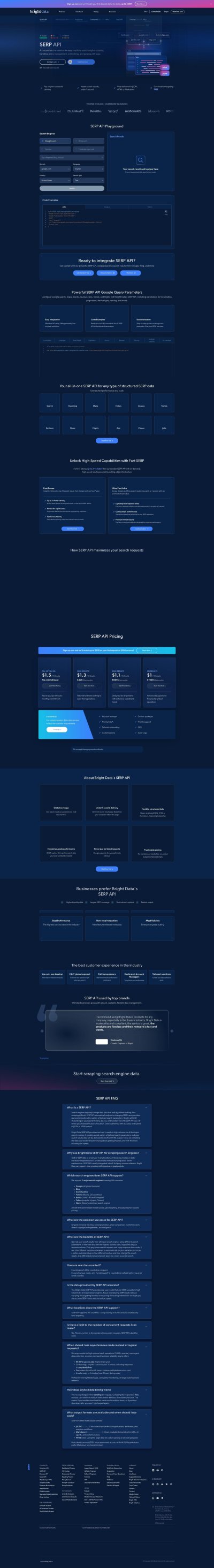 Bright Data SERP API