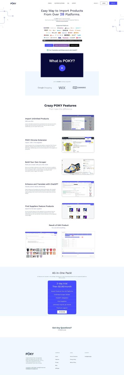 POKY - Product Importer