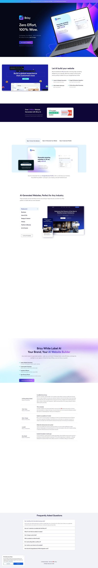 Brizy AI Website Builder