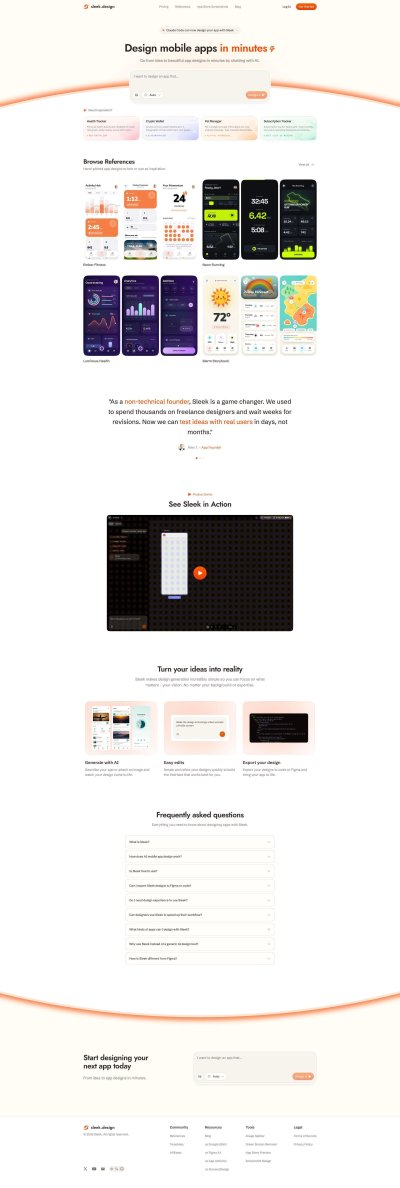 Sleek: AI Mobile App Designer