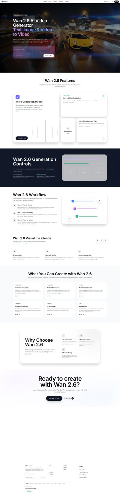 Wan 2.6 AI