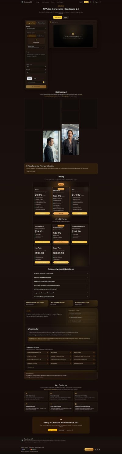 Seedance 2.0 AI Video Generator