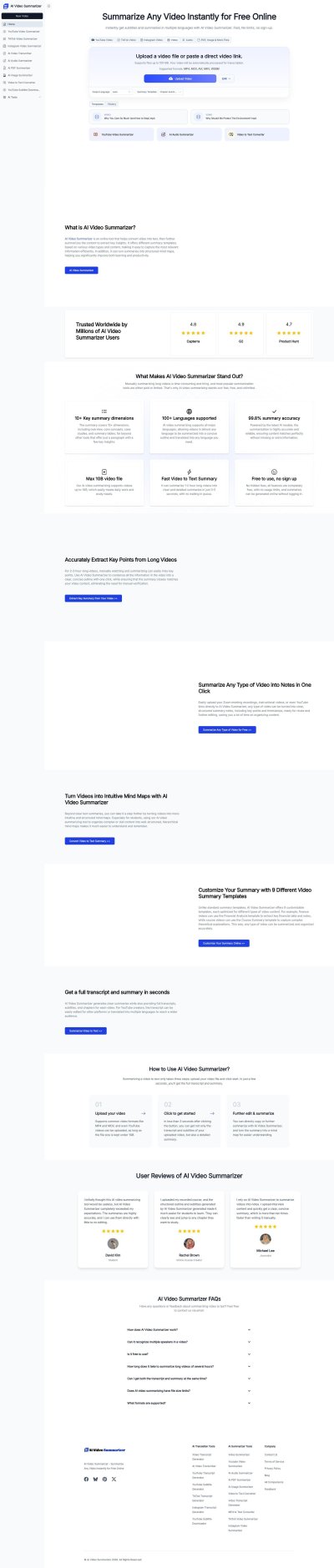 AI Video Summarizer: Convert Any Video to Text Online