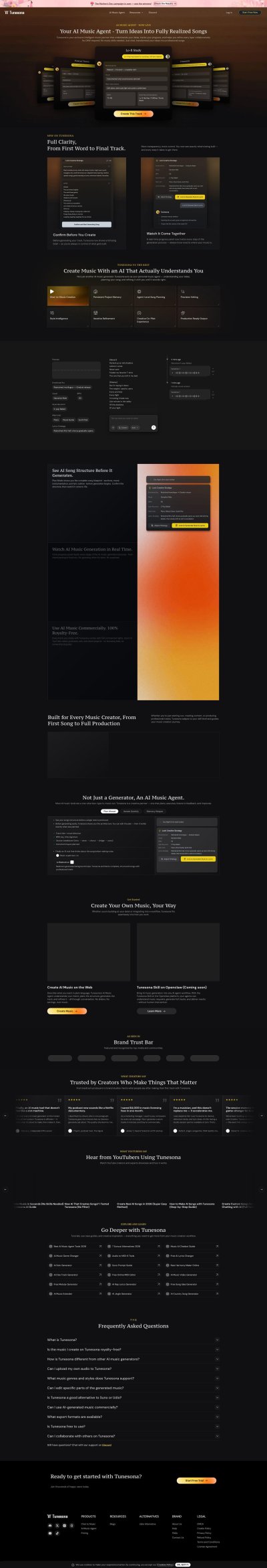 Tunesona AI Music Agent