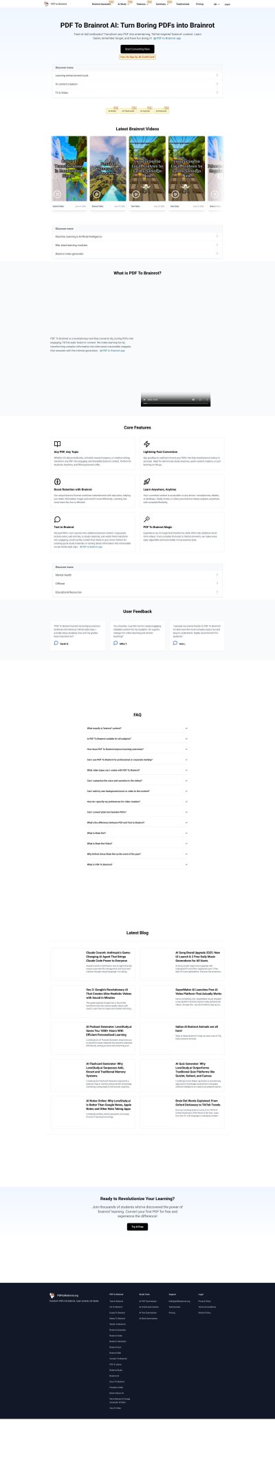PDF To Brainrot
