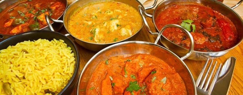 La cocina mágica de la India y su una mezcla de especies