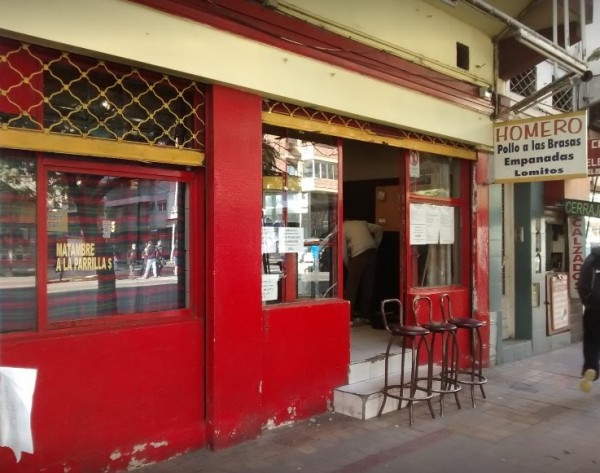 Fachada roja de 